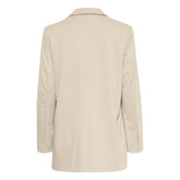 ICHI Beige Recycled Polyester Blazer